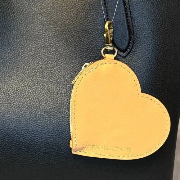 Portland Leather, Heart Pouch Keychain, Mamey, NWOT - Picture 1 of 4